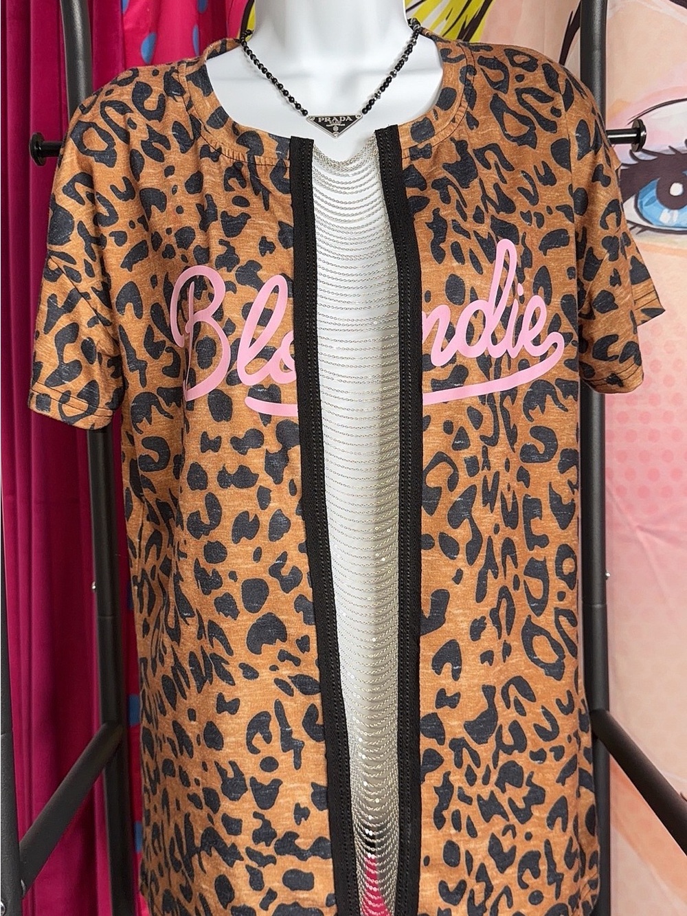 Restyled Blondie Leopard Graphic Tee